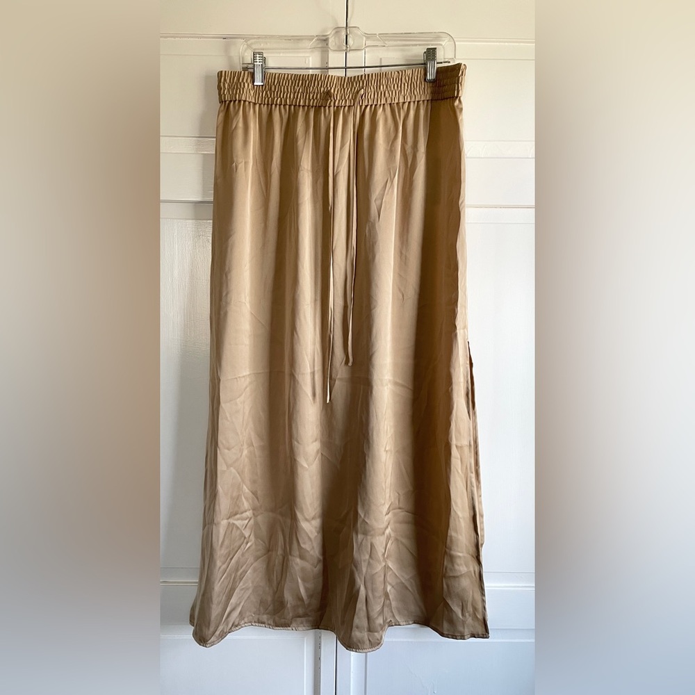 NWT H&M Silk-Like Tie Waist Maxi Skirt